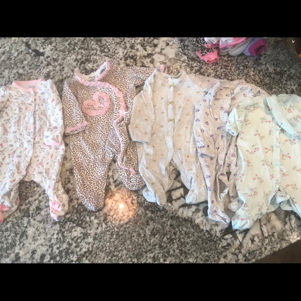 Newborn pajamas Lot 5 pieces
